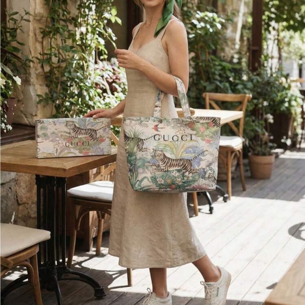 GWP Gucci Jungle Print Tote Bag